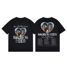 Singer  Beer The Locket Tour 2026 T-Shirts High Quality Fashion Short Sleeve T Shirt Men Women Casual Oversized T-Shirt URBA - Black - View 2