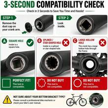 Bicycle Crank Puller Set, Equipped With 16mm/0.63in Wrench, Square Taper Crank Arm Removal Tool - Crank Removal Tool - 3-piece Set - View 4