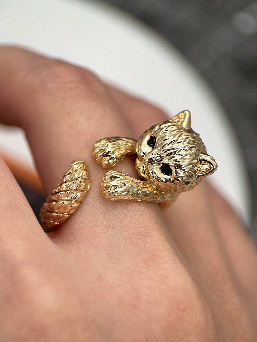 1pc Cute Cubic Zirconia Ring Women's Wedding Engagement Party Jewelry Valentine's Day Gift - 1# - View 1