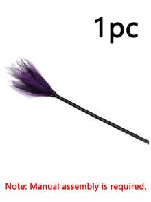 1pc Halloween Witch Broom DIY Magic Broom Cosplay Prop Suitable For Halloween, Theme Party, Costume Party, Stage Performance - Multicolor - View 13