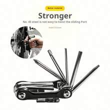 11-In-1 Multi-Function Bicycle Repair Kit, Mountain Bike Wrench, Screwdriver, Chain Hex Spoke, Bicycle Tools, Bicycle Repair Tool Set - Multicolor - View 5