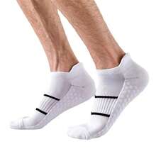 5 Pairs/Sets Contrast Striped Invisible Socks/Breathable Sports Style/Suitable For Daily Sports Wear - Multicolor - View 7