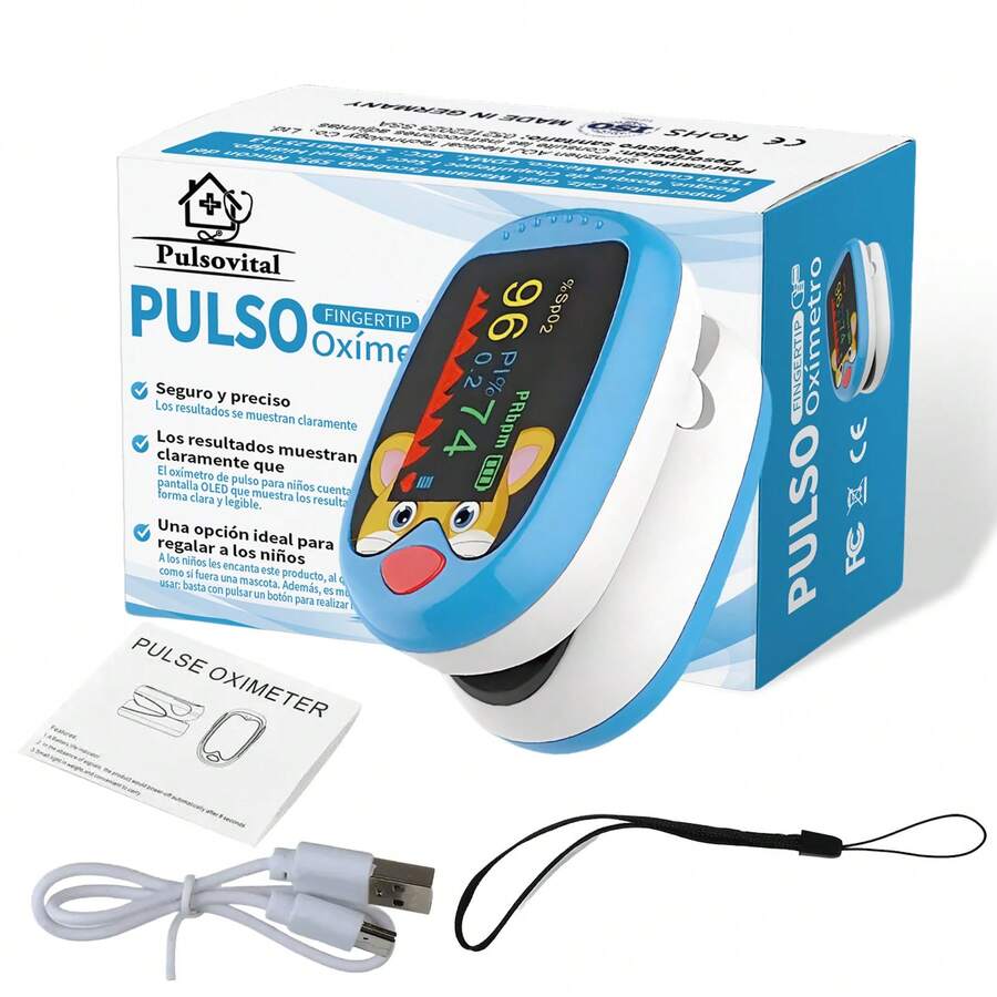 Oximeter & Accessories - Blue - View 1