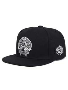 Gorra de béisbol creativa de moda 2026, sombrero de ala plana con bordado del ojo de Dios, sombrero de sol decorativo para uso diario, gorra de malla unisex, sombrero de hip hop - Ojo de Dios - Ver 12