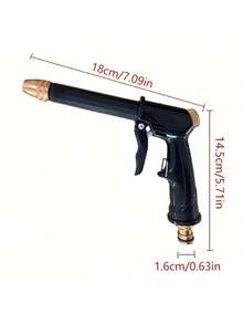 High Pressure Water Gun Multi-Mode Garden Hose Nozzle Spray Head Plastic Material Car Washing Floor Cleaning Pet Bathing Tool - Black - View 8