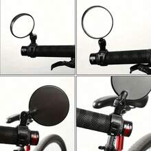 2Pcs High Definition Wide Angle Bicycle Rearview Mirror 360 Degree Rotatable Adjustable Mountain Bike Road Bike Cycling Accessories - Multicolor - View 5