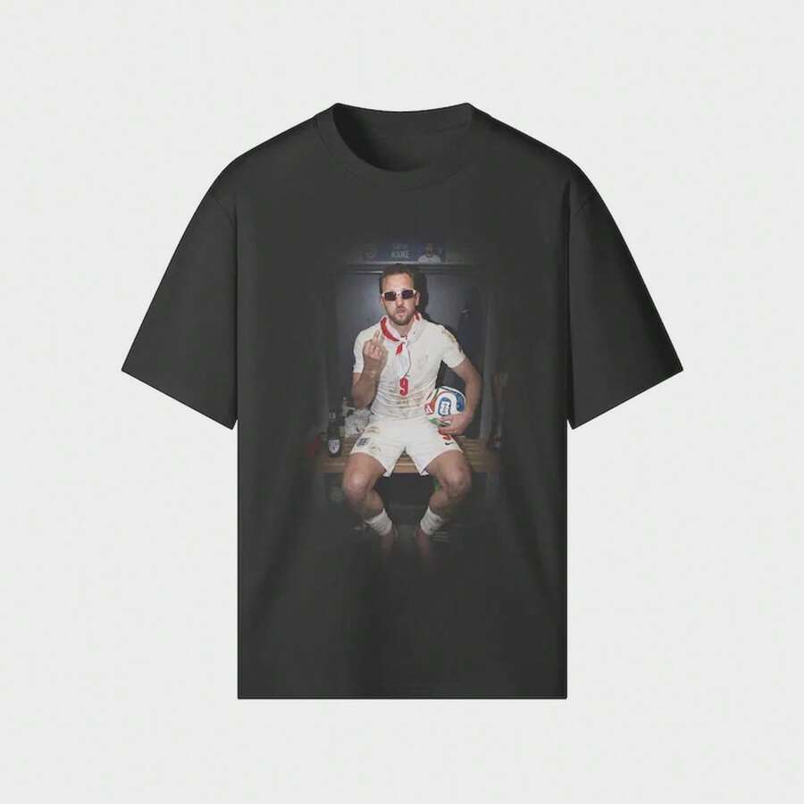 Camiseta de celebración de Harry Kane - Camiseta con meme del fútbol inglés - Negro - Ver 1