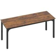 Desk, Computer Table, Rustic Design, Spacious, Particle Board, Brown - חום חלודה - ראה 1