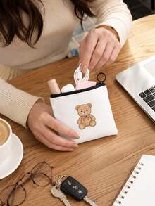 1/10/20/30/50 piezas Bolsas personalizadas a medida, bolsas de almacenamiento de monedas con patrón personalizado, bolsas de maquillaje de lona con impresión de fotos personalizables y bolsas de almacenamiento de viaje mini - Multicolor - Ver 3