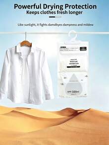 Saco Desumidificador Suspenso, Absorvente de Umidade, Antimofo para Guarda-Roupa e Dormitório - Multicolorido - Visão 7