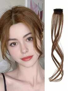 This Dragon Beard Bangs Synthetic Wig, With Slightly 8-Shaped Curls On Both Sides, Creates A Natural Face Shape, Suitable For Women To Wear, The Wig Has 8-Shaped Bangs, Suitable For Daily Wear - Multicolor - View 13