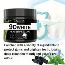 9D Icy Double Mint Tooth Powder, Whitening Teeth, Deep Cleaning And Tooth Protection, Cleans Tooth Stains, Yellowing And Residual Impurities, Cares For Gums, Freshens Breath, Brightens Teeth - Mint - View 6
