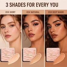 Mushroom Head Cushion CC Cream, Even Skin Tone, Oil Control & Moisturizing, Dewy Finish, Waterproof & Sweat-Resistant, 24-Hour Long Lasting, Full Coverage, Buildable, Create Lightweight Natural Base Makeup - Multicolor - View 2