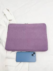 1件學生筆電包 11"/13"/15" 紫色純色休閒中性平板保護套 小包文件包 筆電內層套電腦攜帶包 11 13 15" 便攜式桌上型保護包 適用於MacBook、HP，適合女孩、青少年女孩與男孩，相容iPad Air 4 5 Pro，防震保護套 - 紫色 - 查看 7