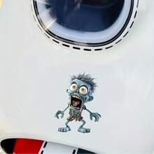 50/25/10/1pcsCartoon Screaming Zombie Vinyl Car Sticker Surprise Ghost Horror Undead Monster Waterproof Removable Weather Resistant Sticker Gothic Halloween Graphic Sticker For Truck SUV Scooter Motorcycle Laptop Luggage Skateboard Decor Sticker - View 4