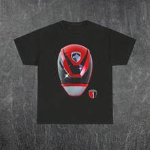Red Power Ranger Tee Men's And Women's Short-Sleeved T-Shirts For All Seasons - Black 4 - View 10