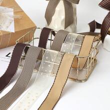6入雙面緞面絲帶 1.5英吋寬 6碼/12碼，適用於各種顏色的禮物包裝、花束製作、髮飾手工、手作工藝、情人節、畢業季、開學季、聖誕裝飾、復活節裝飾及派對裝飾 - 2.5CM - 查看 7