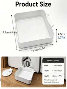 4pcs-Multifunctional Washing Machine Drain Pan, Laundry Room Essential - Floor Protection Mat, Anti-Overflow Design, Durable Home Organization Storage Solution Accessory, Suitable For Laundry Area Cleaning Supplies - Multicolor - View 3