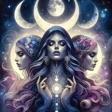 1PC DIY 5D Diamond Painting Kit Beautiful Woman Pattern - Round Full Diamond Art Mosaic Craft, Home Wall Decor, Unframed - No Frame - View 7