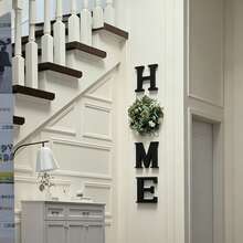 1 Set Spring Letter Wreath Home Decor WPC Wall Decor, Modern Hanging Farmhouse Home Decor Sign, Living Room Kitchen Housewarming Couple Gift, Summer Welcome Door Hanger, Mother's Day Decoration, Easter Decoration, Room Decor, Home Decor, Garden Decor, Wedding Decor, Home Decor Gift, Birthday Graduation - Multicolor - View 6