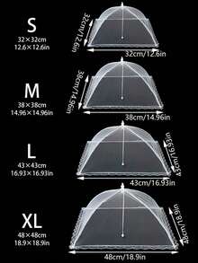 1PC Large Foldable Food Cover Tent Anti Fly Mesh Net For Kitchen Outdoor Camping Picnic BBQ Party Beach Reusable Collapsible Pop Up Food Protector Christmas Holiday Gift Home Dining Essential Insect Proof Food Screen - Multicolor - View 8