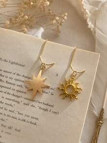 2pcs/10pcs Gold Sunflower Paper Clips Bookmarks, Large Metal Octagonal Star Paper Clips Student Book Markers Accessories, Mother's Day, Bookworm, Girlfriend, Friend's Graduation Gift, Teacher's Day, Thanksgiving Gift, Cute Bookmark Gift, Book Lover's Bookmark - Rectangle - View 7
