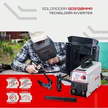 Soldadora Digital Inverter 130 Mma 110v Portátil Gris - Tipo de Enchufe A USA (110-127V) - Ver 6