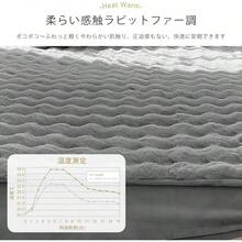 ボックスシーツ シングル 冬 ラビットファー調 暖かい シーツ セミダブル ダブル マットレスカバー 洋式・和式兼用 ベッドカバー ベッド吸汗 速乾 着脱簡単 通気性 丸洗い可能 - ライトグレー + シングル - チェックする 3