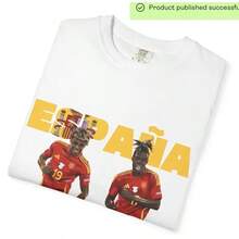 Spain Soccer Players T-Shirt |   Spain Football Jersey Tee - 白色 - 查看 2