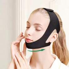 1/2/3/4pcs Sleep Lifting Face Mask, V-Cheek Lifting Mask, Breathable Facial Strap, Suitable For Women To Use In Leisure Time As A Gift - Black - View 10