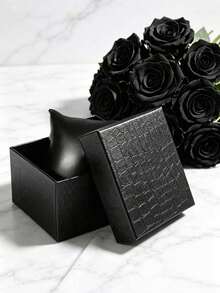 Black Premium Matte Watch Jewelry Storage Box Gift Box, Includes Sponge, Unisex, Light-Absorbing Velvet Sponge Spring Box, Black Watch Gift Box, Elegant Packaging Box, Perfect Gift, Harajuku Style Fashion Watch Gift Box, Student Gift Watch Gift Box, Watch Storage Box, Bracelet Watch Buddhist Beads Storage Box - Multicolor - View 10