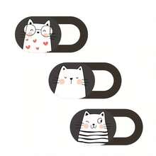 3pcs/6pcs Laptop Camera Cover Cute Style, Laptop Accessories, Camera Privacy Cover, Phone And Computer Camera Cover, Webcam Privacy Cover, Camera Blocker - Multicolor - View 10