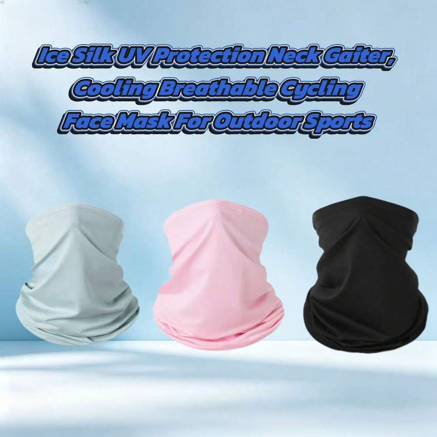 Summer Versatile Multi-Functional Magic Quick-Dry Ice Silk Sun Protection Neck Gaiter Sports Breathable Outdoor Cycling Face Mask - Multicolor - View 1