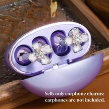 1 Pair Bluetooth Earphone Pendant, Suitable For Clip-On Earphones, Unique Ear Decoration, Shiny And Luxurious, Fade-Resistant And Secure, Suitable As Valentine's Day, Holiday And Birthday Gift, Widely Applicable - View 5