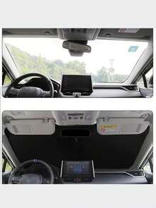 客製化汽車遮陽簾,優異防曬效果,可折疊便攜前擋風玻璃遮陽簾,適用於大多數車型,方便收納,隔熱保溫,汽車遮陽板,銀色塗層,防水防曬防塵耐寒,戶外全車罩,防雨雪防紫外線防風沙,加厚聚酯纖維車罩,國慶禮物,萬聖節禮物,聖誕禮物 - A - 查看 8