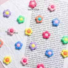 50PCS/20PCS Acrylic Dual-Color Flower Shaped Beads, Suitable For Handmade DIY Beaded Jewelry Crafts - Colorful Flower Beads - View 5