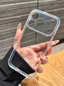 2pcs/Set Transparent Solid Color Premium Full Coverage Minimalist Anti-Drop Thick Phone Protective Case With Print, Suitable For IPhone 17/17 Pro/17 Pro Max/16/16 Pro Max/XR/13/15/7/8/15 Pro Max/12 Pro Max/13 Pro Max/14 Pro Max/13/14/11/12/P14/P11/P12/XS/XR/78P/78GES2, Compatible With A32/A24/A05s/20/A13/4G/A22/A21S/A51/4G/A52/S22 Ultra/A33/5G - Multicolor - View 2
