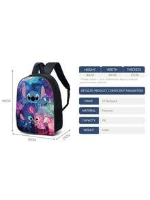 Extra Large Capacity Student Backpack, Multi-Layer Main Compartment, Multiple Side Pockets, Thickened Body, Pressure-Resistant And Wear-Resistant, Backpack, Expanded Campus Backpack, Multi-Compartment Storage, Reinforced Bottom, Smooth Zipper, Lightweight Travel Backpack - Multicolor - View 3
