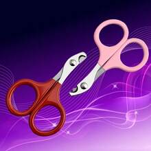 Professional Pet Nail Clippers Designed For Precise And Trimming Of Small Pet Nails (Dogs, Cats, Rabbits, And Guinea Pigs). 1pc (Random Color) - single hole - View 3