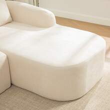Modular Chenille Sofa Beige 3 Seat - Easy To Move - Beige 3 Seat - View 7