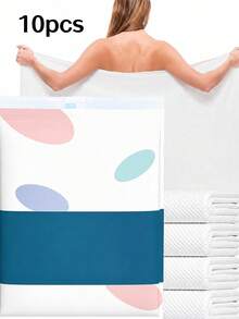 70*140cm Disposable Bath Towel, 2/6/12pcs Set, Large Portable Travel Towel, Individually Packed, Clean And Hygienic, Quick-Drying And Absorbent, Essential For Beach, Swimming, Hiking, Camping - White - View 13