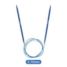 1 par de agujas de tejer circulares de aluminio anodizado azul desmontables e intercambiables + cable de conexión flexible desmontable, agujas de tejer circulares, adecuadas para bufandas, gorros, suéteres y proyectos de tejido DIY con lana - Tejer - Ver 21