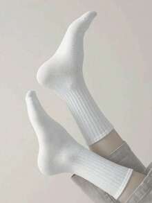 1/5/10/20 Pairs Unisex Casual Sports Socks, Suitable For Daily Indoor And Outdoor Wear - Multicolor - View 3