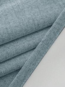Cortinas Blackout 100% com Textura de Linho, 2 Painéis, Isolamento Térmico, Tratamento de Janela com Bolso para Vara, Adequado para Quarto e Sala de Estar - Azul - Visão 9