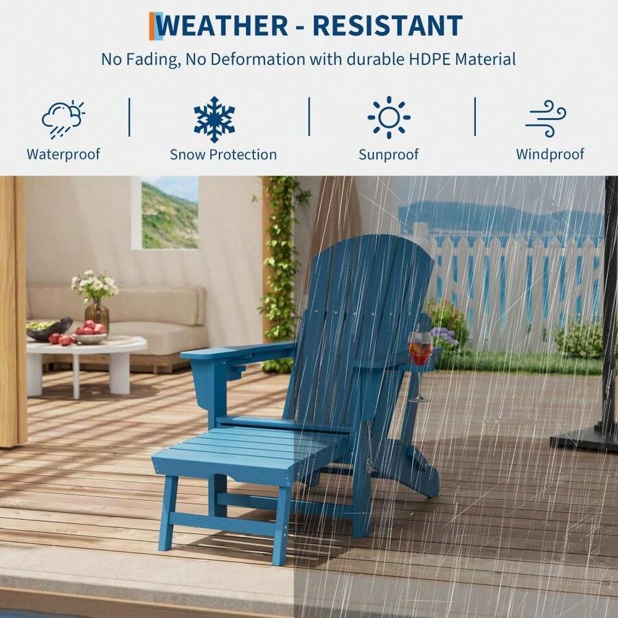 Adirondack Chairs - Blue - View 1