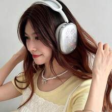 1 Pair INS Style Cartoon Line Doodle Design Soft Protective Headphone Cover For AirPods Max 1/2 Generation Over-Ear Bluetooth Headset - Multicolor - View 4