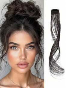 This Dragon Beard Bangs Synthetic Wig, With Slightly 8-Shaped Curls On Both Sides, Creates A Natural Face Shape, Suitable For Women To Wear, The Wig Has 8-Shaped Bangs, Suitable For Daily Wear - Multicolor - View 15