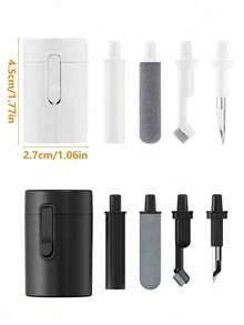 3-In-1 Multi-Function Cleaning Kit, Compatible With Electronic Devices, Earphone Cleaning Kit, Multi-Function Cleaning Tool, Suitable For Cleaning Laptops, Earbuds, Phones, Etc. - Multicolor - View 3
