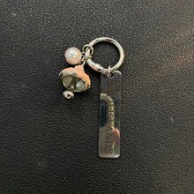 鑰匙圈製作配件 手工珠飾吊飾 手鍊用 Koraliki Kandi 原創韓系 Ins 風 蝴蝶結 冰透雲朵 手機鏈條 手機殼掛繩 DIY 串珠相機鏈 防丟繩 耳機保護套 高質感掛飾 - 粉色 - 查看 2