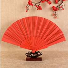 1件波希米亞風竹纖維摺扇，手持式舞蹈道具，無需電力，適合夏威夷婚禮與節慶派對 - 多色 - 查看 19